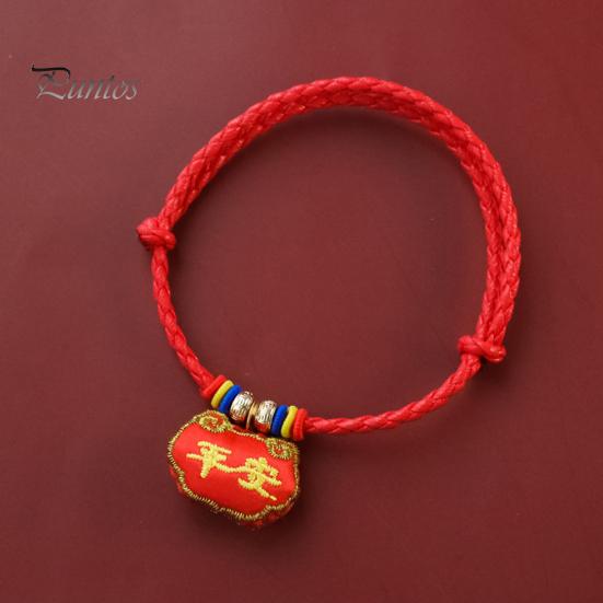 Cat Collar Pet Vibrant Color Adjustable Friendly to Skin Wear Resistant Ultra-Light Dress Dog Up Polyester Chinese New Year Lucky Red Pendant