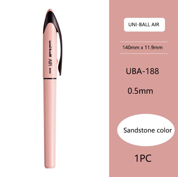 Ручка Uniball Air для подписи, UBA188 Прямая жидкая каллиграфическая практика Роликовые шариковые ручки, Ограниченная водостойкая светостойкая канцелярия