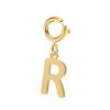 spring buckle Letter Charms Pendant initial charms pendant for Women Necklace earring Zircon keychain DIY accessories Wholesale