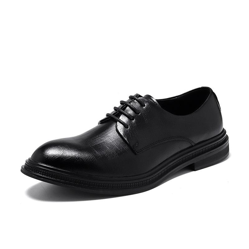 Men's Formal & Casual Leather Shoes: Soft Sole, Korean & British Style, Perfect for Weddings and Business