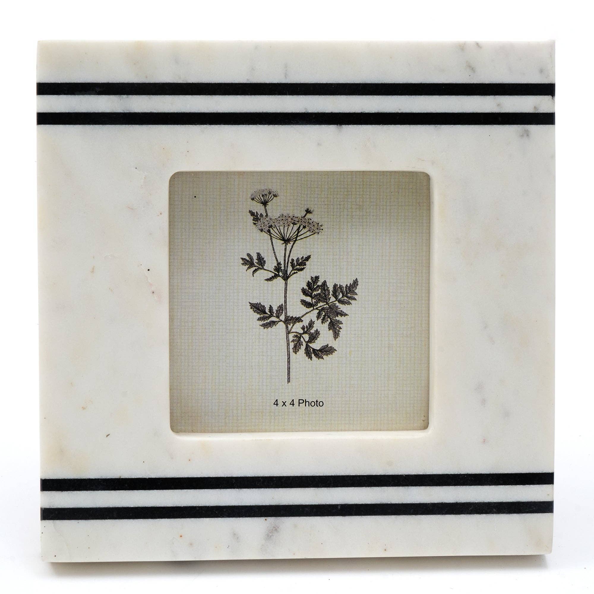 Expobazaar Rhaenyra Marmeren Fotolijst 5x7 - Premium Natuursteen Foto Display Voor Huis & Kantoor Decor 26.924x21.082x1.016 Cm Wit