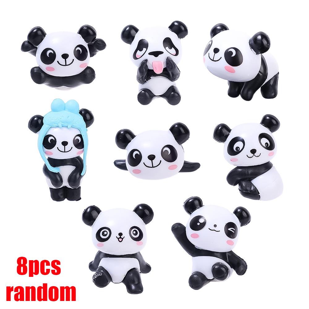 

Милые случайные панды украшения для приборной панели автомобиля аксессуары для салона автомобиля декоративные игрушки паста животные стилизация авто декор украшение