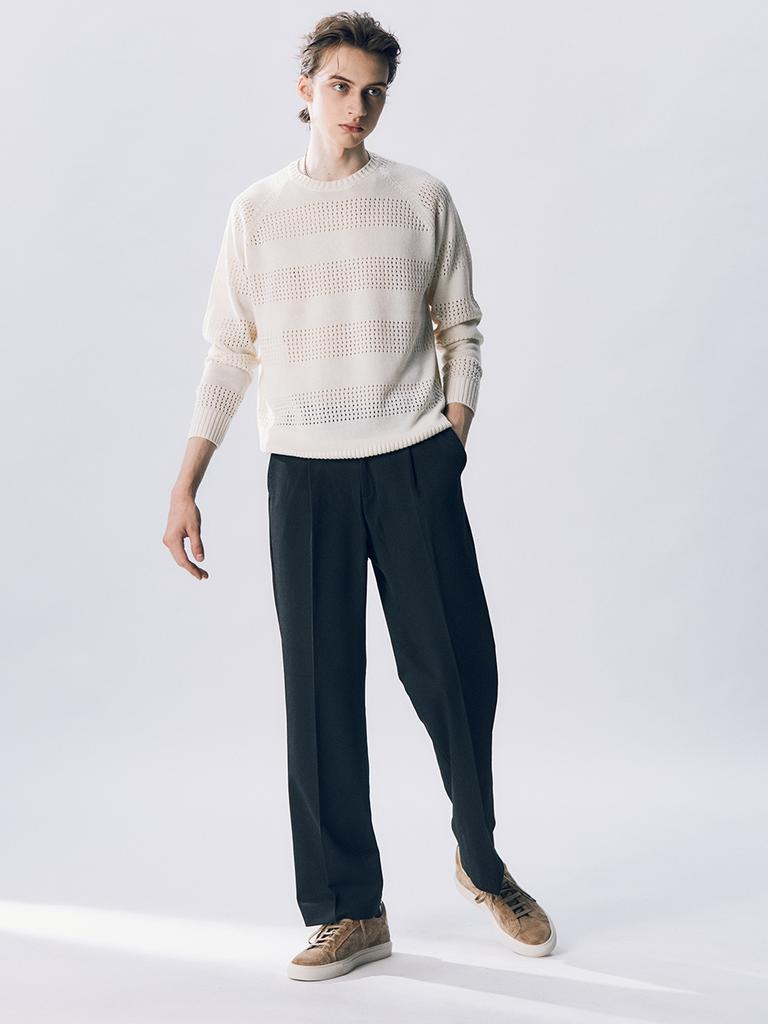 EDWARDMAX Morina Long-Sleeve Knitwear Cream