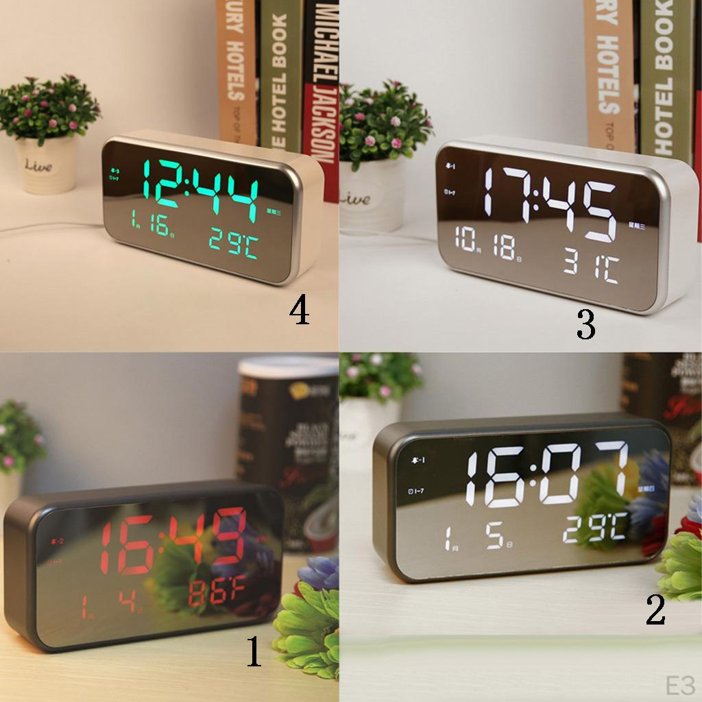 Digital - Alimentado por Tomada, Simples Sem Frescuras, Luz Noturna Grande, Alarme, Soneca