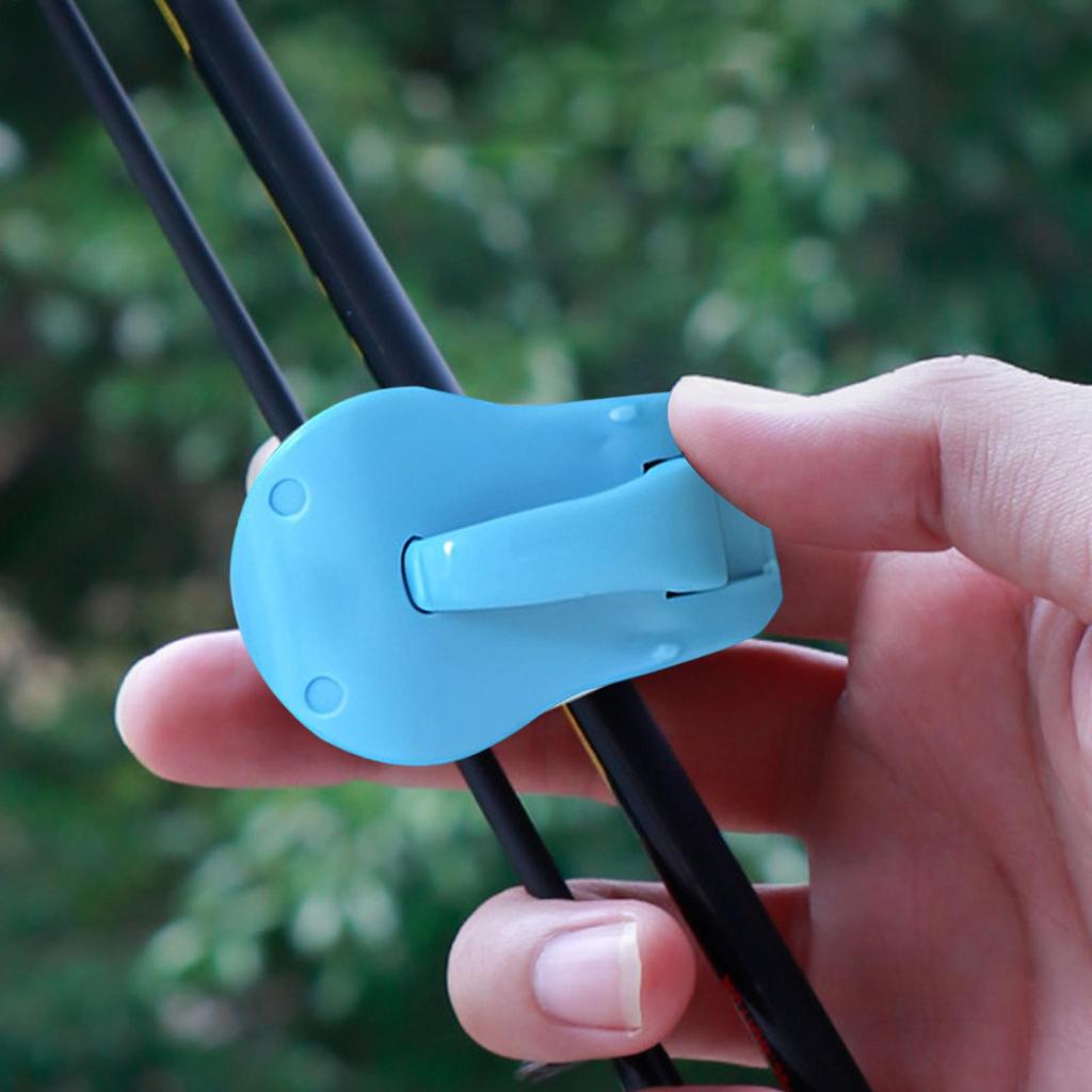 2 Stück Angelruten-Clips Angelrutenhalter Fixierer Tragbar Anti-Verhedderung Wurfrollen-Clip Für Köderrute Schutz Angelzubehör