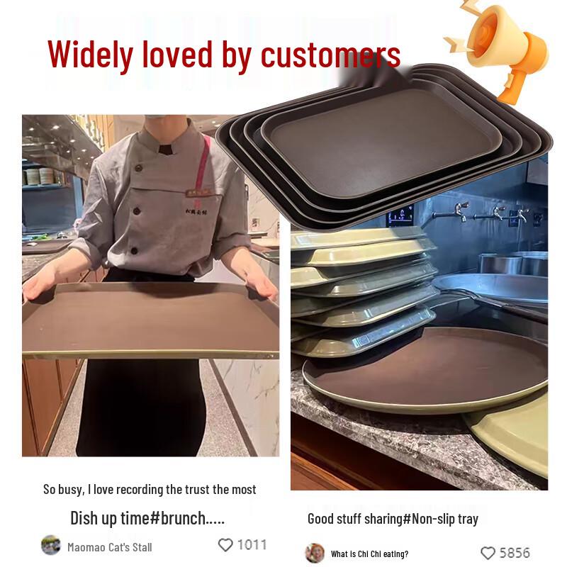 Zhao Ran Anti-slip Plastic Serving Tray