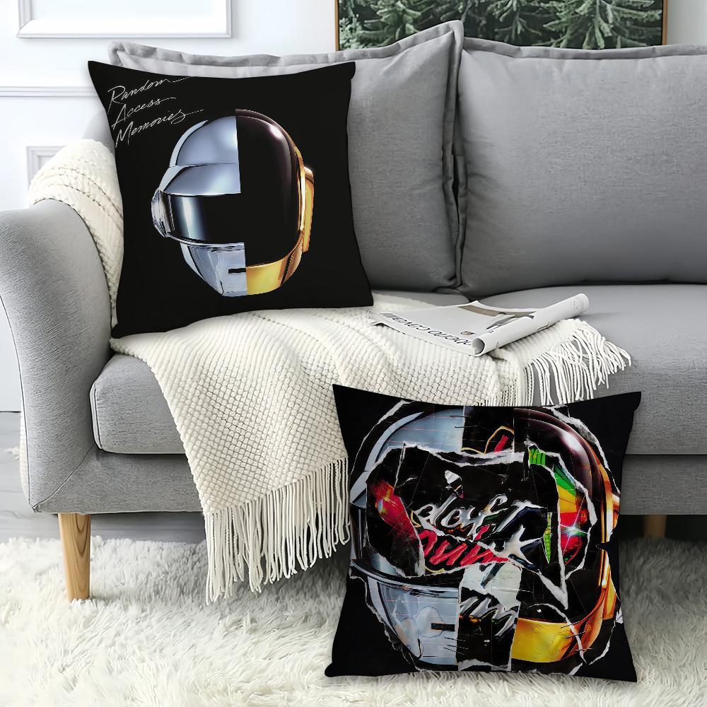 Rock Band D-Daft P-Punk Pillow Case Office Cushions Suitable For Sofa Car Bedroom Decorative Cushion Cover
