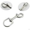 Single Ended Snap Bolt Clip Buckle & Large Swivel 16 Stainless for Underwater Diving, Boating,