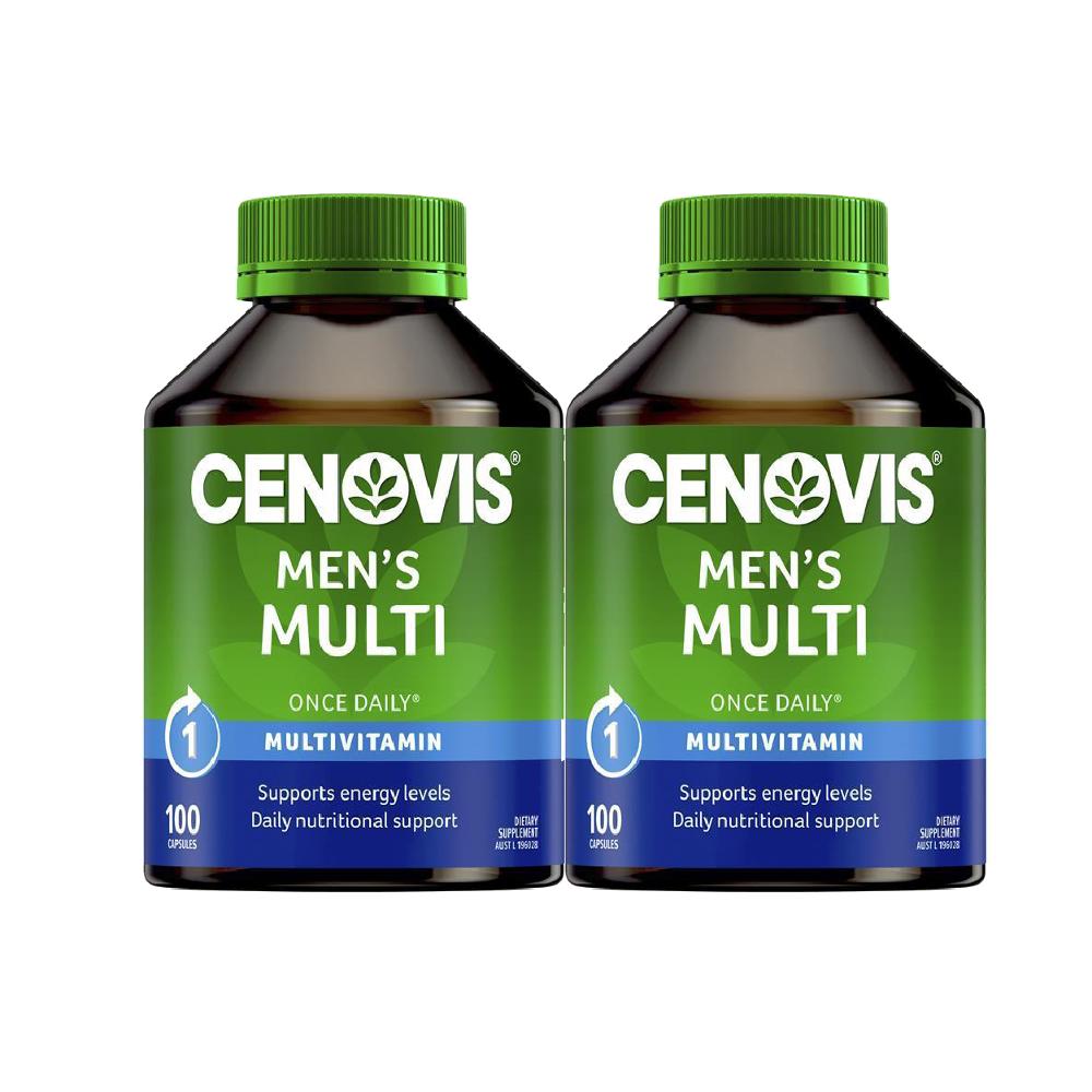 Cenovis Once Daily Mens Multivitamins & Minerals 100 Capsules Value 2ea