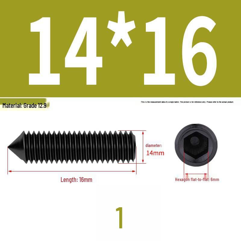 12.9 Edelstahl 304 Innensechskant Kegelspitze Gewindestift M2/M3