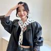 Wholesale Korean Retro Polka Dot Triangle Scarves Women Decorative Large Shawls Silk Autumn Versatile Temperament Accessories