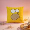Stylish TThe Simpsonsew Cushion Cover Comfortable Durable Pillow Cover MultiScene for Home Office Car Sofa