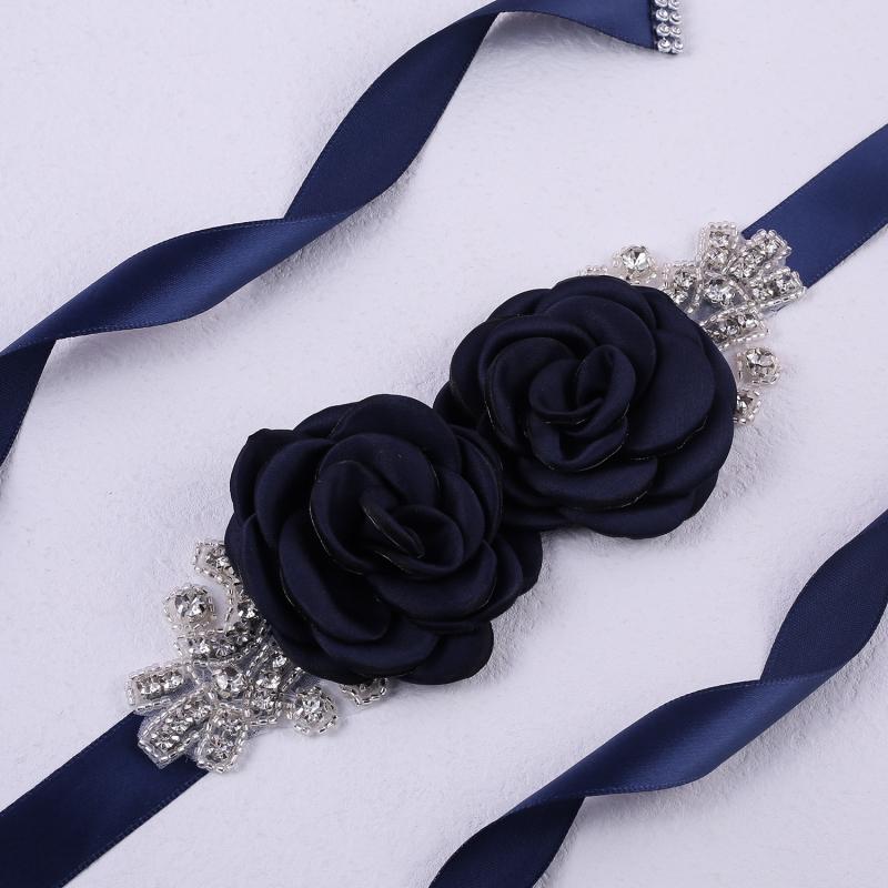 Свадебное платье, пояс со стразами и розой, свадебный пояс 270 см