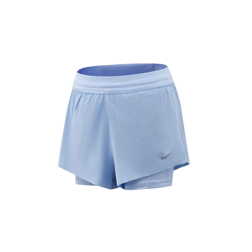 Nike Womens Swift Dri-Fit 2-In-1 Solid Mid-Rise Casual Shorts Women shorts HJ5377468 S