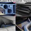 Center Console Liner For Subaru Crosstrek Accessories 2024 2025 2026, For Impreza Cup Holder Mat, Coaster Trim, Non-Slip Dust Interior, Door Slot