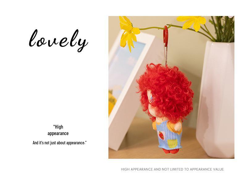 Saitodo Dudu Explosive Hair Plush Keychain Doll Pendant - Birthday Gift