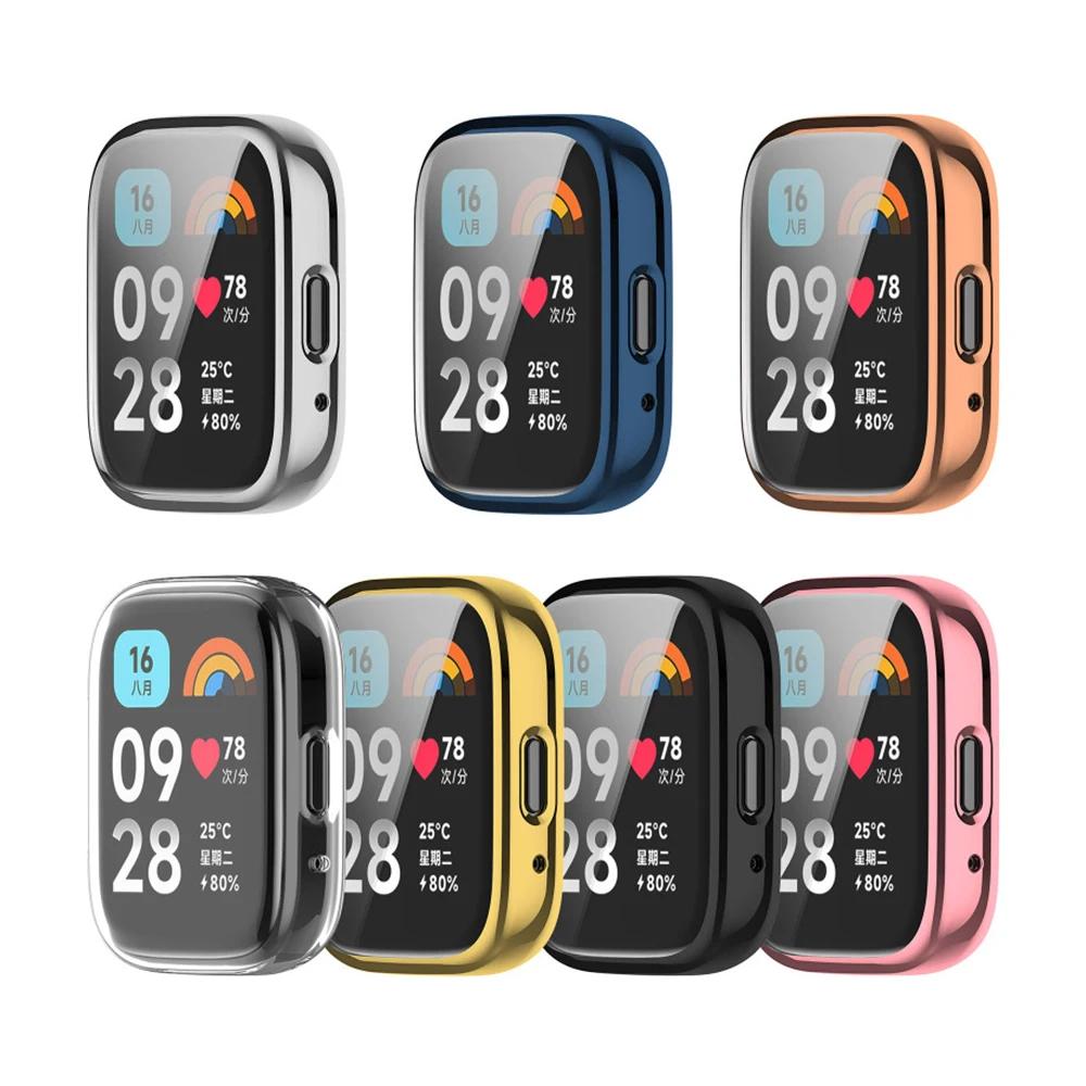 TPU Screen Protector Cover For Xiaomi Redmi Watch 3 Active/Lite Smart Watchband Case Protective Shell Bumper Soft Film Duricrust