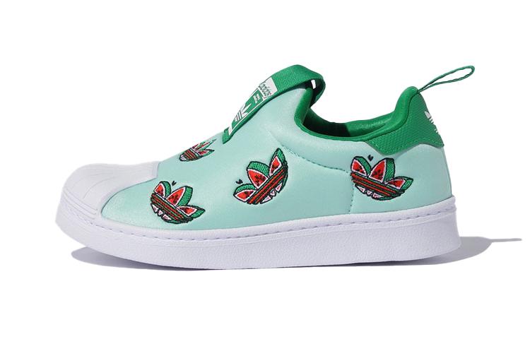 

Adidas Originals Superstar Collection 360 C Watermelon Low top Kids Skateboarding Shoes Green FY4368 30.5