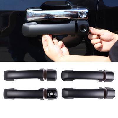 1 Set Car Side Door Handle Cover Trim Fit for Toyota Tundra Sequoia 2008-2016 2017 2018 Matte Black ABS Plastic