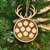 Christmas ReindeerWooden Tag Bow Christmas Tree Decoration