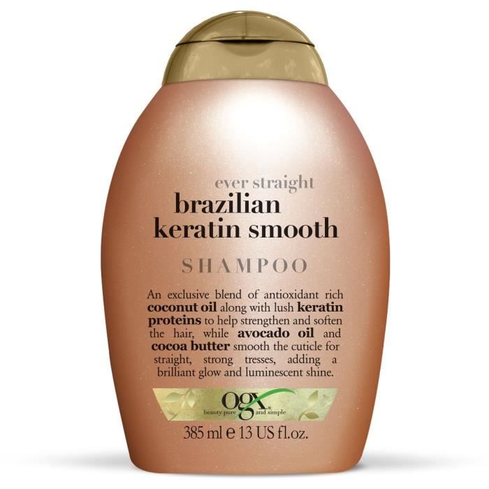 OGX Shampooing Kératine Brésilienne 385ml