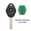 WKRA1 ID44Chip Remote Car Key EWS System Keyless 315/433MHz Compatible with for BMW E46 X3 E38 E39 Z4 X X5 Z3 Z with Battery Car Key