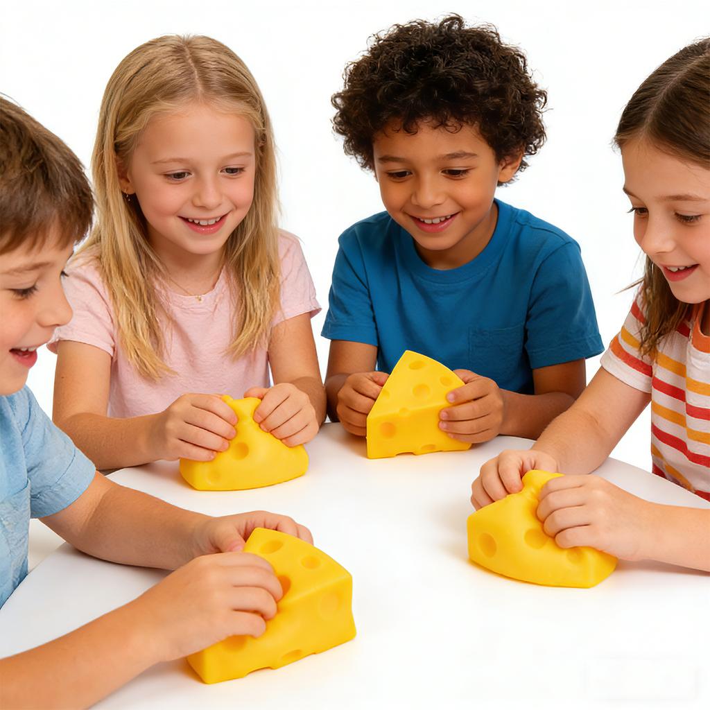 Cheese Pinch Music, Cheese Shape Pinch Music, Cheese Pinch Music Stress Relief Toys