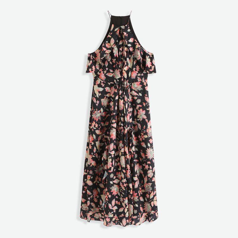 

Retro Jumpsuit 23 Summer New A- line Dress Designer Printed M