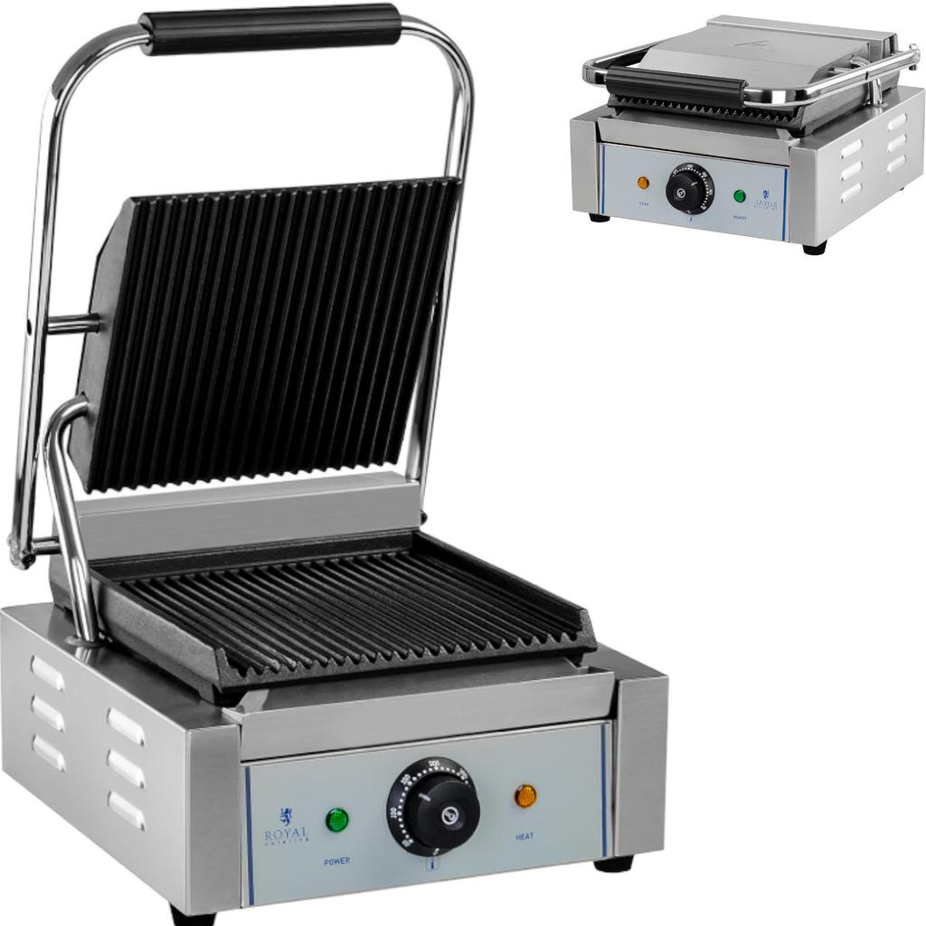 Royal Catering grooved contact grill
