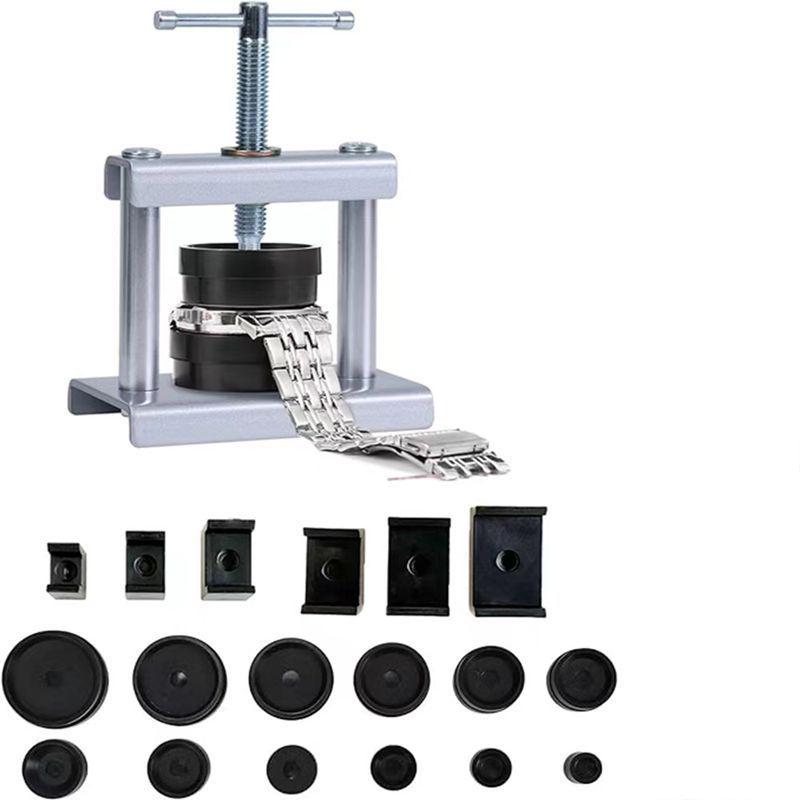 Taşınabilir Saat Tamir Kutusu ve Arka Kapak Pres Makinesi Aleti