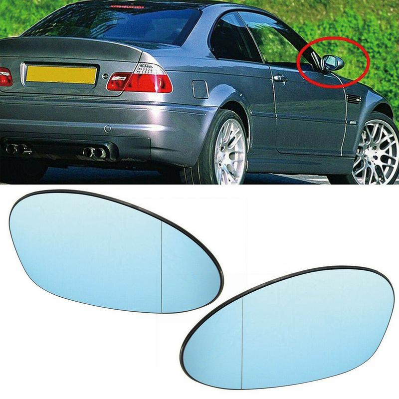 For BMW 3-Series E90 2005 2006 2007 2008 1pc/2pcs Left Right Side Heated Wing Mirror Glass Rearview Mirror Blue/White