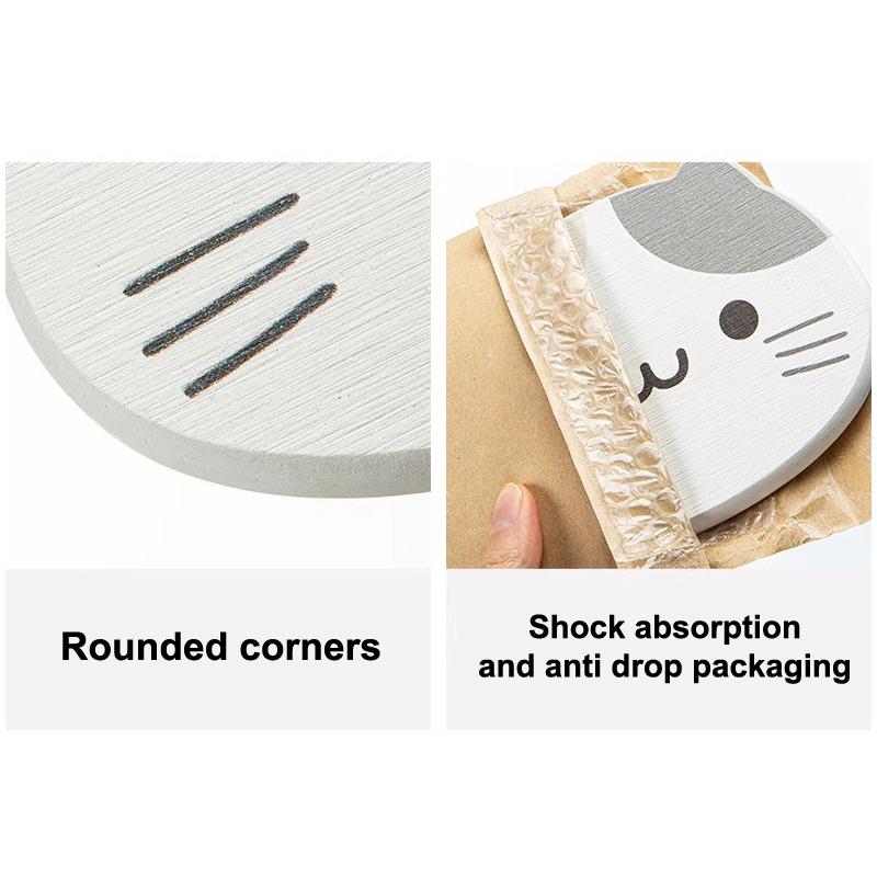 Niedlicher Tier Untersetzer Diatomit Rund Wasser Tassenmatte Wärmeisolierend Rutschfest Küche Wasserabsorbierende Matte