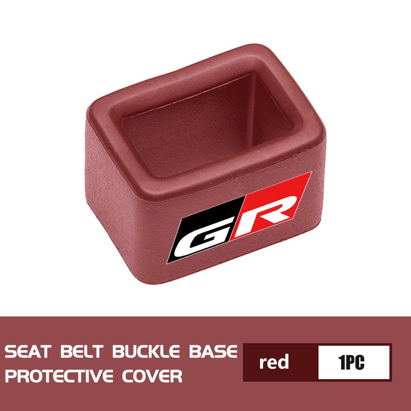 For Toyota Car Seat Safety Belt Buckle Base Clip Protection Cover Crown GR Corolla YARIS Auris C-HR Hilux Vios Prius