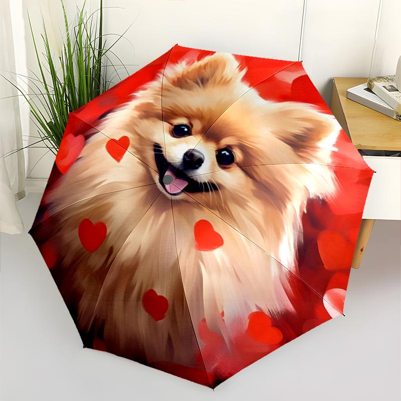 Chrismas Fashionable Automatic Opening/Closing Folding Umbrella. Portable and Foldable, Ideal for Gift, Travel, and Daily Use.