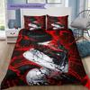 Anime Pattern Bedding Quilt Set Quilt Cover Pillowcase Home Decoration Birthday Gift (1 * Duvet Cover + 2 * Pillowcase, Without Core)
