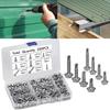 200pcs Cross Head Self-Drilling Screws Flat Head Sheet Metal Screws Hardware Fastener  Metal