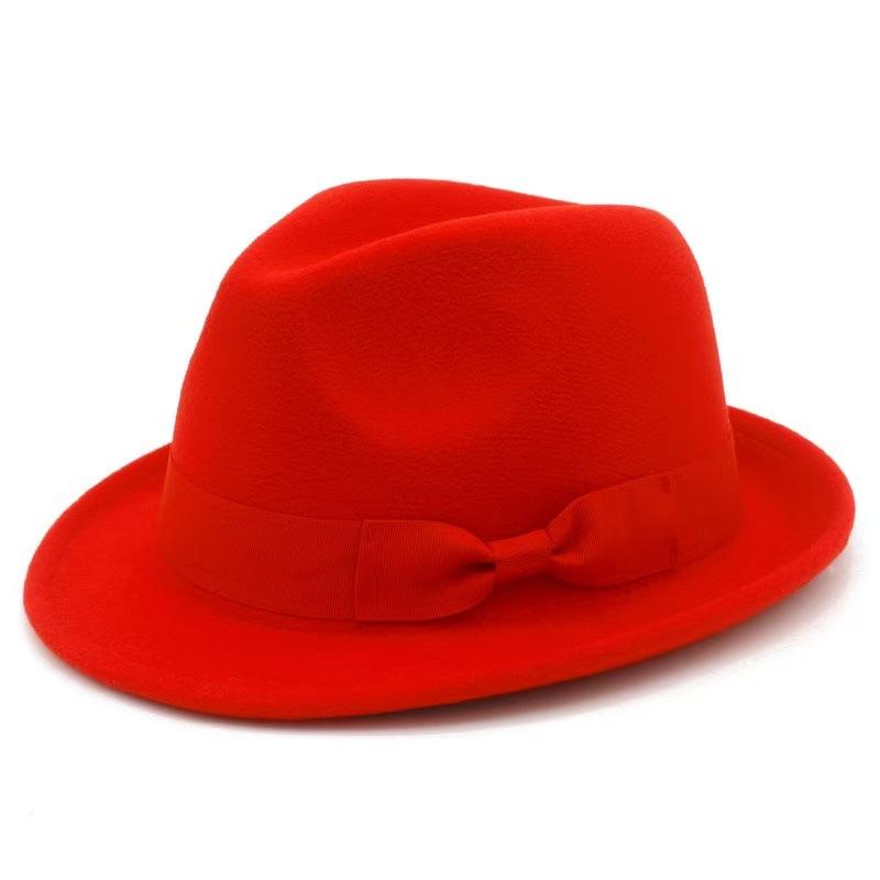 Popular European and American Fashion Versatile Top Hat British Style Jazz Hat Retro Felt Hat Top Hat