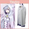 Exquisita Capa de Emilia Para Cosplay de Rezero Elegante Capa con Capucha Para Fans de Anime