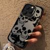 Four Spooky Skull Patterns Phone Case For iPhone 14 13 12 11 15 16 Pro XS Max 8 7 Plus X XR 12 Mini Plating Shockproof Cover