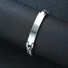 Vnox Bracelets d'Identification en Acier Inoxydable 9mm pour Hommes Personnaliser Nom Image Cadeau Unique Bracelets à Maillons