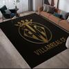 Villarreal Club de Fútbol Flannel Pattern Square Carpet,Area Rug,Carpet Rug for Living Room Bedroom Sofa Playroom Decor,Non-slip Floor Mat