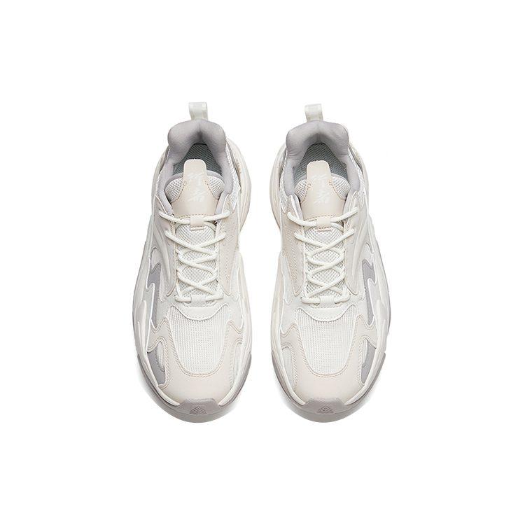 ANTA Walker 3.0 Casual Shoes Women's Low Top Ivory White/Mud Gray/Night Mist Gray 122238881-1