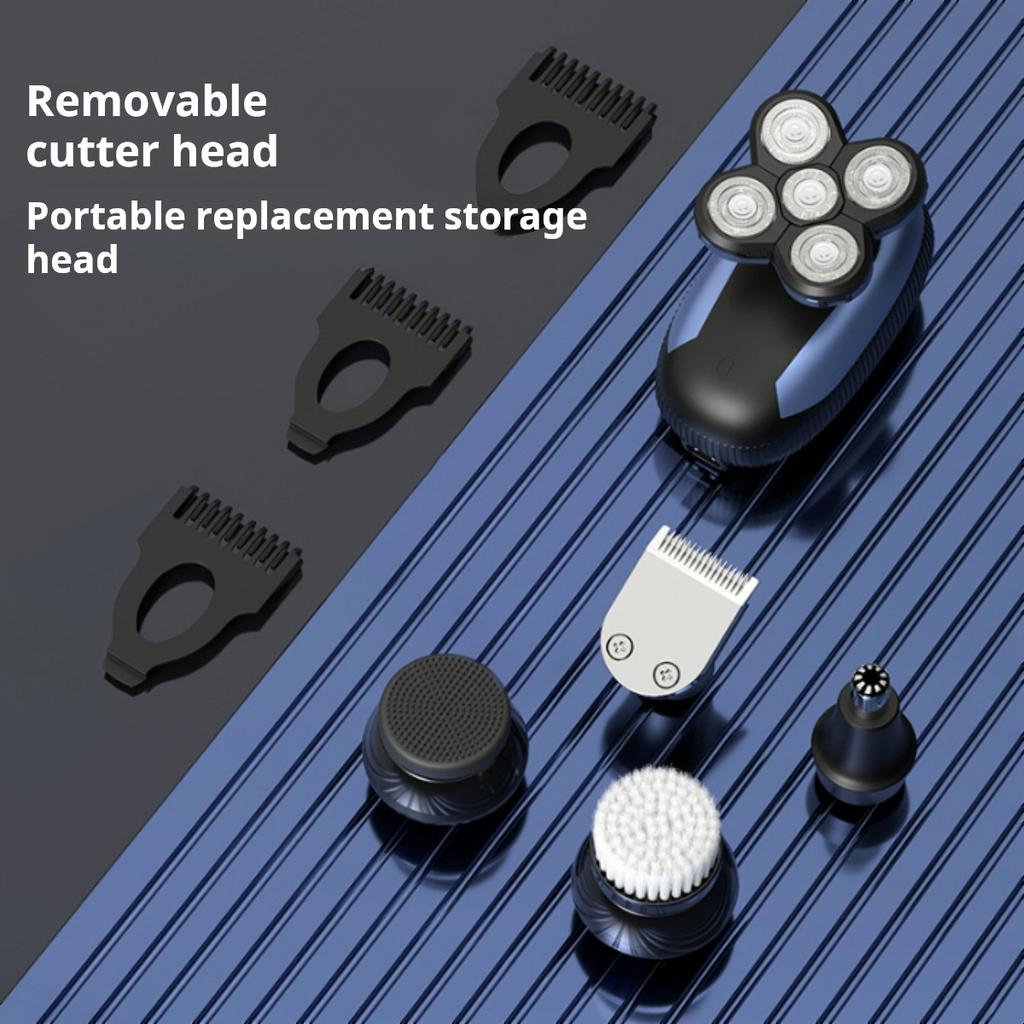 Men's Hair Shaving Clipper for Bald Head, Self-Shaving Multifunctional Electric Shaver for Shaving Bald Head