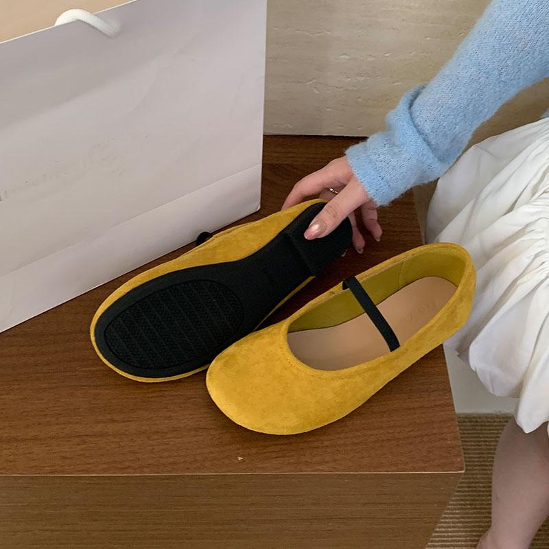 Fashion Fashion Round Toe Ladies Flats With Shoes Soft Female Casual Footwear Shallow Women Ballet Flats Slip On Shoes