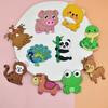 24pcs Cute Animal Fridge Magnets Set with Elephant, Giraffe,Cow, Sheep,Koala,Panda,Frog and So On - Soft Colorful Plastic Decor