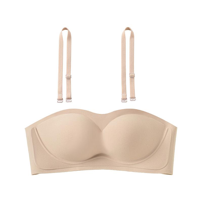 Big Orange Secret Shoulderless Strap Can t Be Removable Shoulder Strap Wrap Versatile Summer Thin Bra S