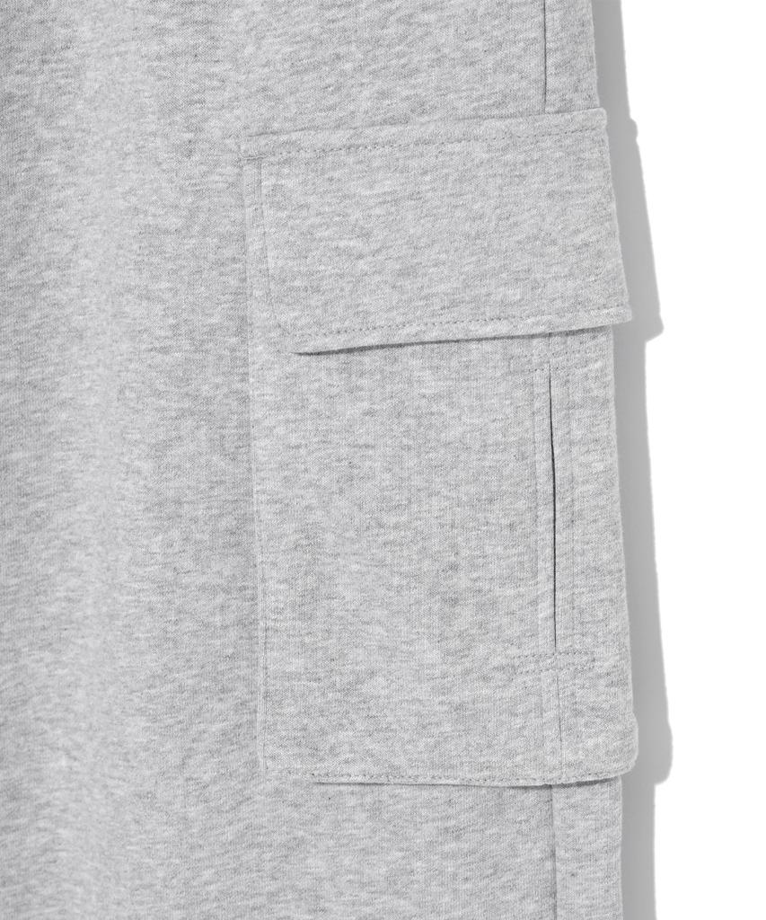 RAYFIKERS Cargo Wide Sweatpants Mq6Pu182_Melange Grey