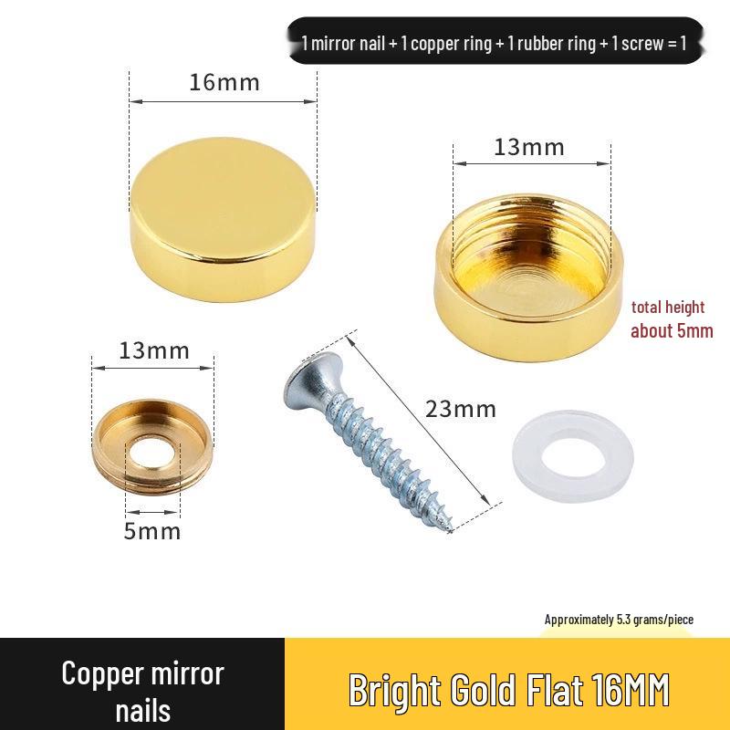 Copricerchio Specchio Rameo per Coperture Decorative