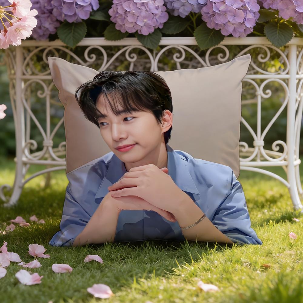 Kpop Lee J-Junho Cushion Cover Home & Car Dual-Scene Pillow Cover: Reversible for Premium Comfort