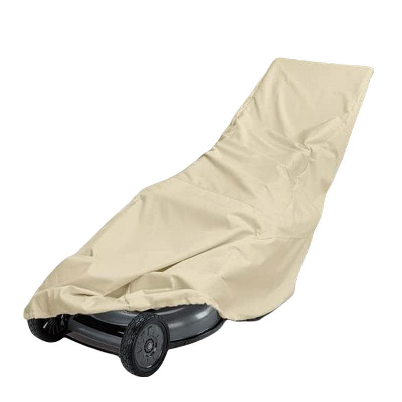 Outdoor Garden Lawn Mower Cover Accessories Beige Color Lawn Mower Cover Oxford Cloth 8*23*50 Inches Protect Covers